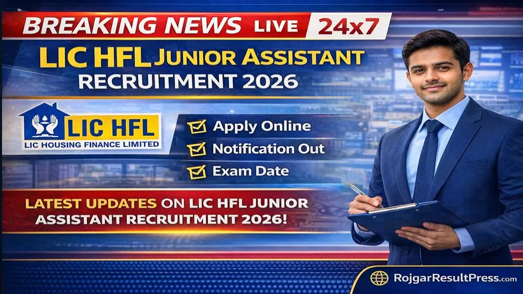 LIC HFL Junior Assistant Recruitment 2026 Apply Online, Notification, Exam Date