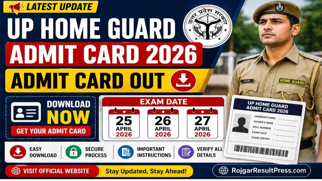 UP Home Guard Admit Card 2026 Out Now – Check Exam Date & Download Link