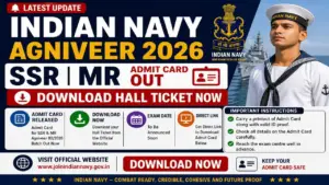 Indian Navy Agniveer SSR MR Admit Card 2026 जारी, यहां से डाउनलोड करें