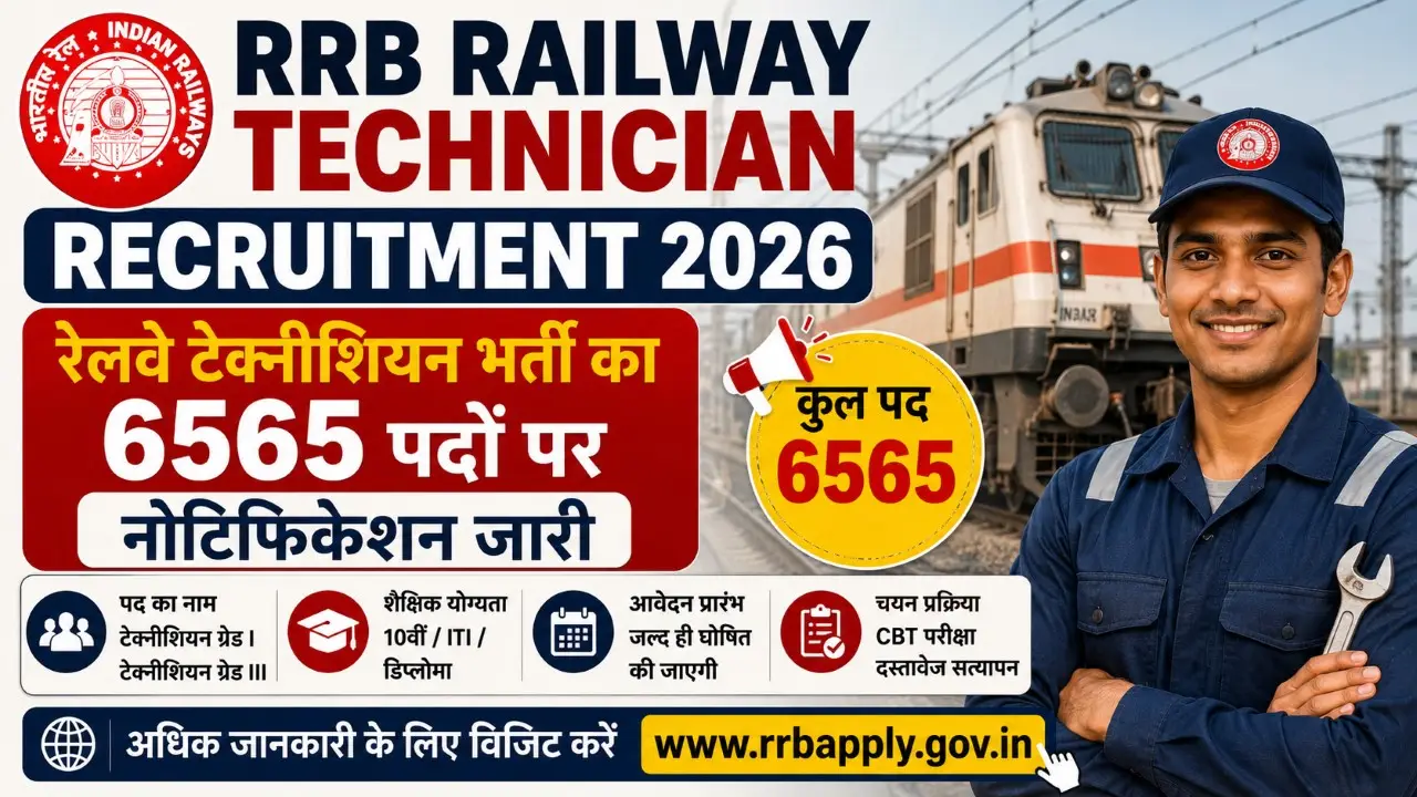 RRB Railway Technician Recruitment 2026