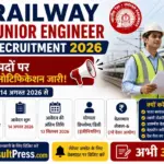 Railway Junior Engineer Recruitment 2026 Apply Online for 4098 Posts