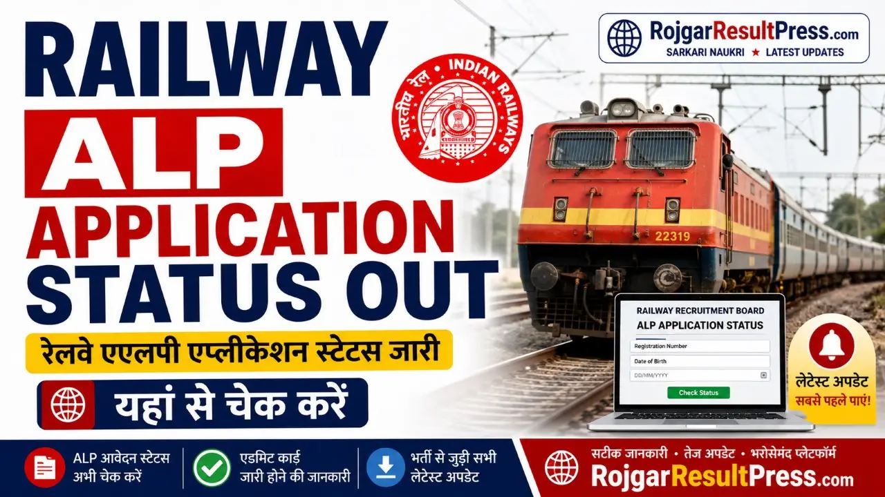 RRB ALP Application Status 2026