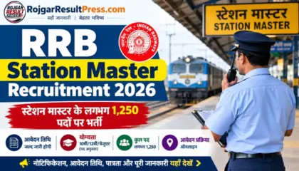 RRB Station Master Recruitment 2026: स्टेशन मास्टर के लगभग 1,250 पदों पर भर्ती, आवेदन तिथि और योग्यता देखें