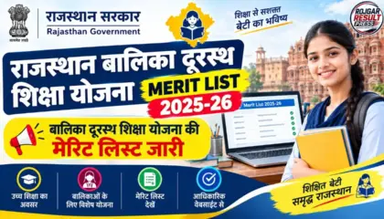 Rajasthan Balika Durasth Yojana Merit List 2025-26: बालिका दूरस्थ शिक्षा योजना की मेरिट लिस्ट जारी, यहां देखें नाम